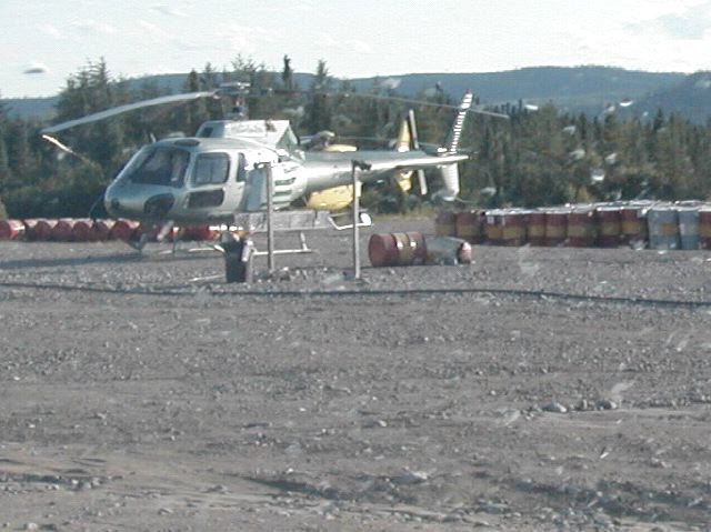 Helocopter at Chute-des-Passes