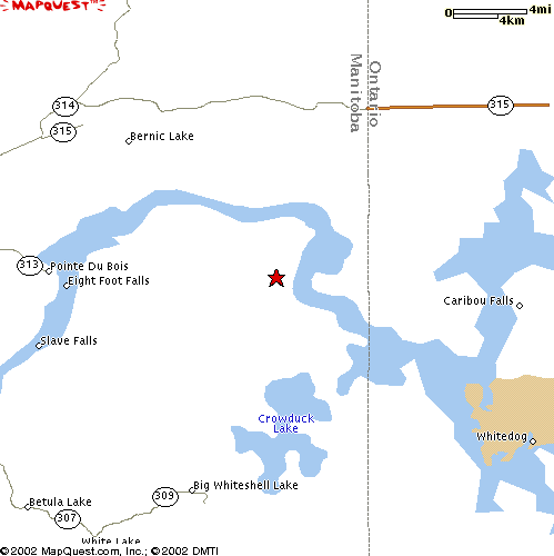 Random Spot Map - 4 mile Scale