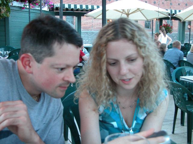 Chad and Marilyn Looking at Something