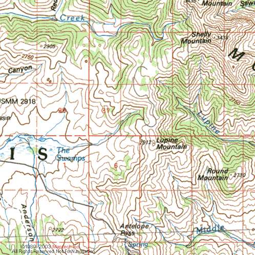 Map of Area around Spot