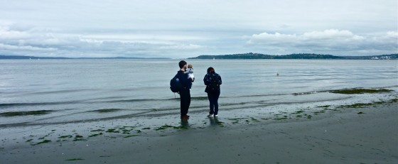 Sam, Alex and Amy on the Beach